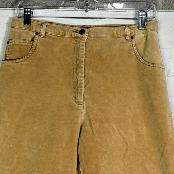 Vintage Lana Sport High Rise Tan Corduroy Pants Bareback Women’s Sz 28 - Picture 2 of 5